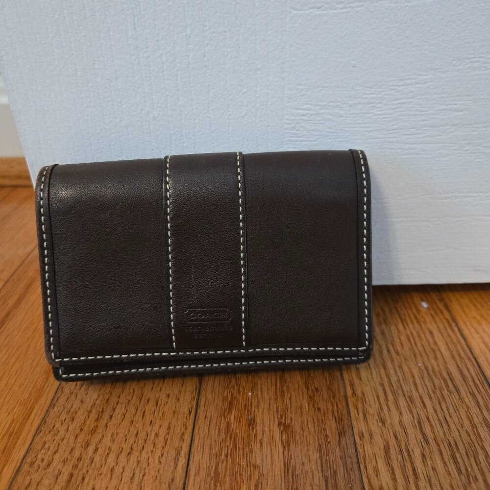 Coach Brown Wallet with keyring